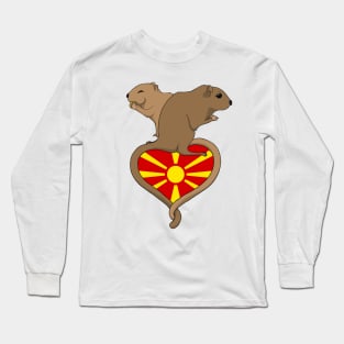 Gerbil Macedonia (light) Long Sleeve T-Shirt